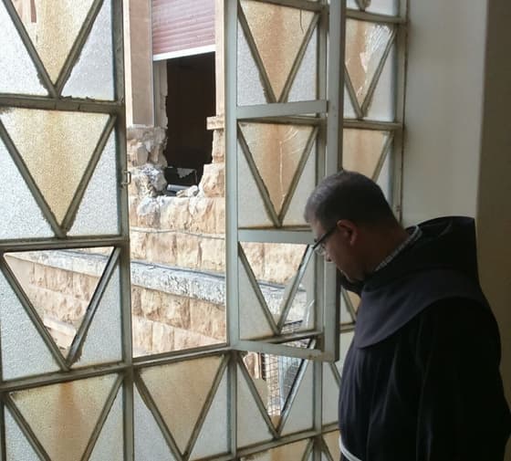 Bombs and missiles hit the Terre Sainte College!