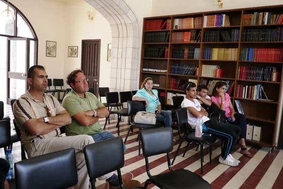 Lezioni sul mosaico antico e moderno per i giovani restauratori del Getsemani
