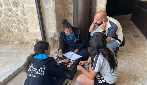 The “Community Living Museum for Palestinian Youth” project is underway