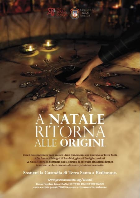 “A Natale Ritorna alle Origini”: torna la Campagna in favore di Betlemme