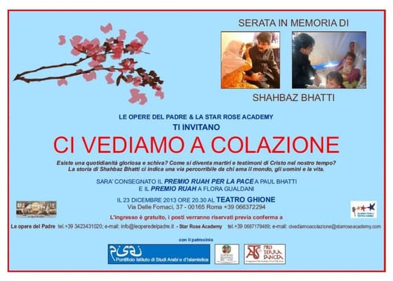 A Roma, con Claudia Koll per edificare la Città della Pace