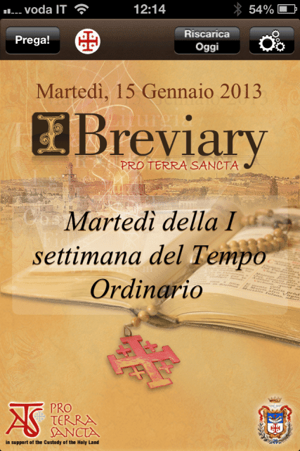 iBreviary Pro Terra Sancta: la oración y la Tierra Santa al alcance de tu tablet