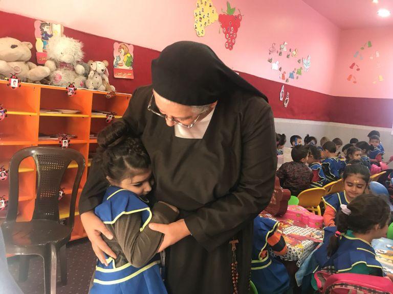 Oasis of charity in Damascus. First stop of our trip to Syria