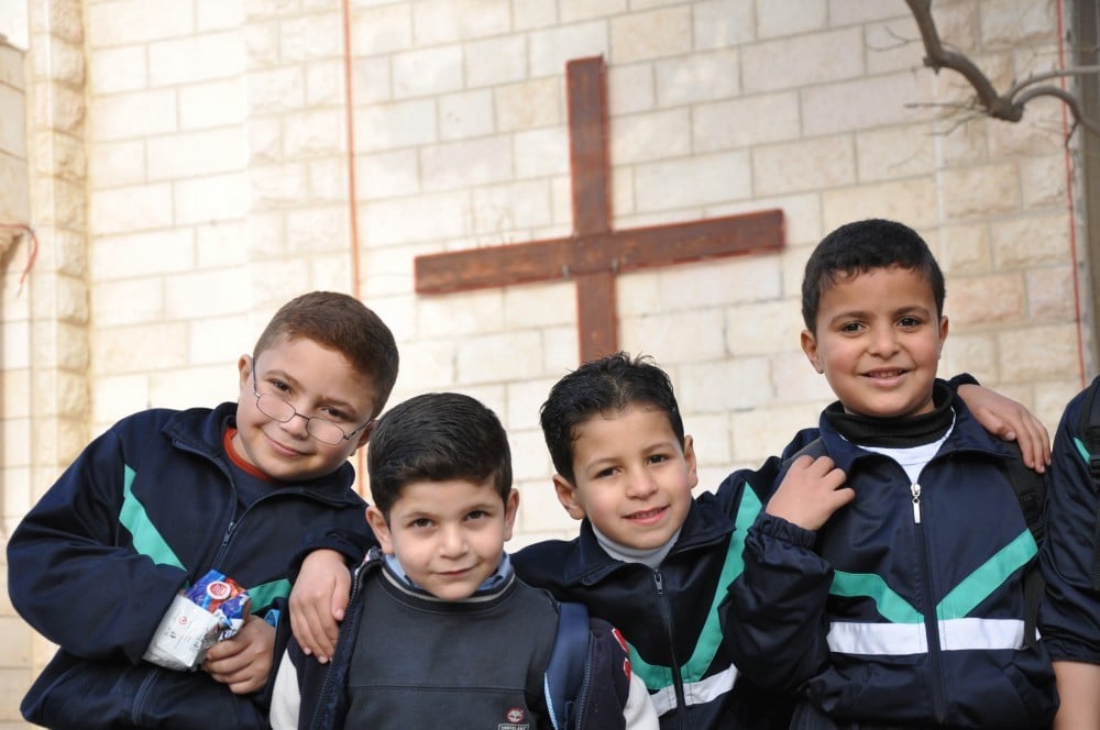 bambini cristiani Gaza