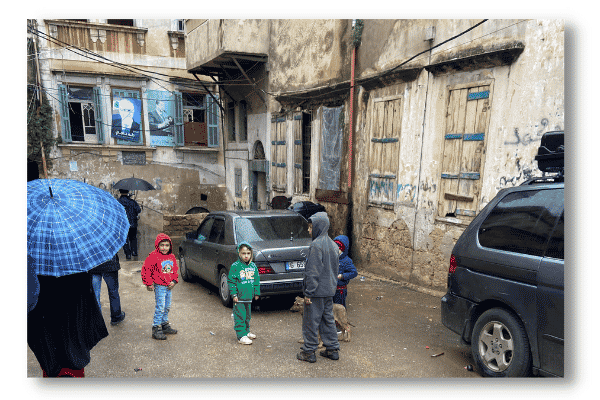 familias de niños del Líbano