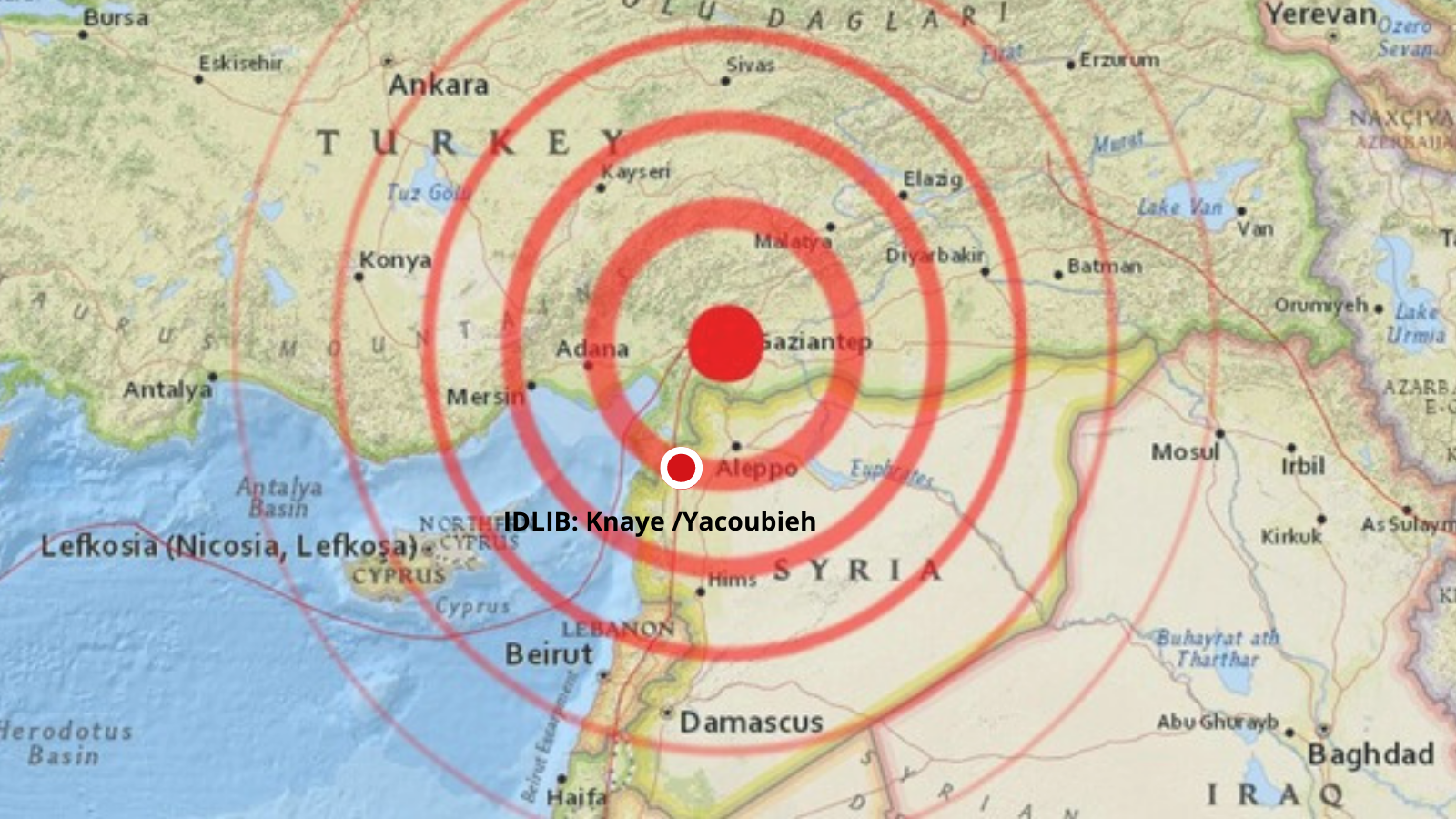 Terremoto Idlib Siria Norte